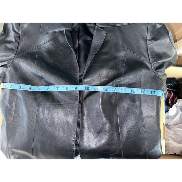 VINTAGE VAKKO LEATHER CONVERTIBLE MOTO BIKER JACKET TO VEST-ZIP OFF SLEEVES M - Picture 15 of 16